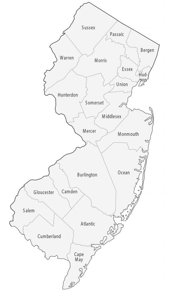 Map of {{ county }} County, New Jersey